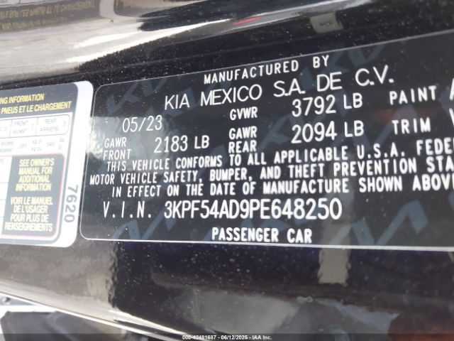 2023 KIA FORTE 3KPF54AD9PE648250 Photo 8