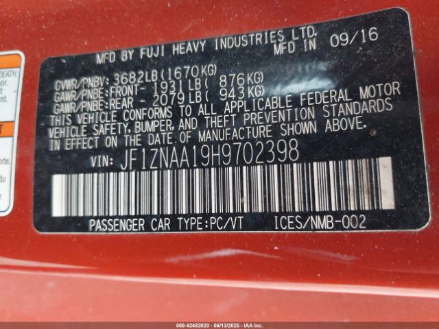 2017 TOYOTA 86 JF1ZNAA19H9702398 Photo 8