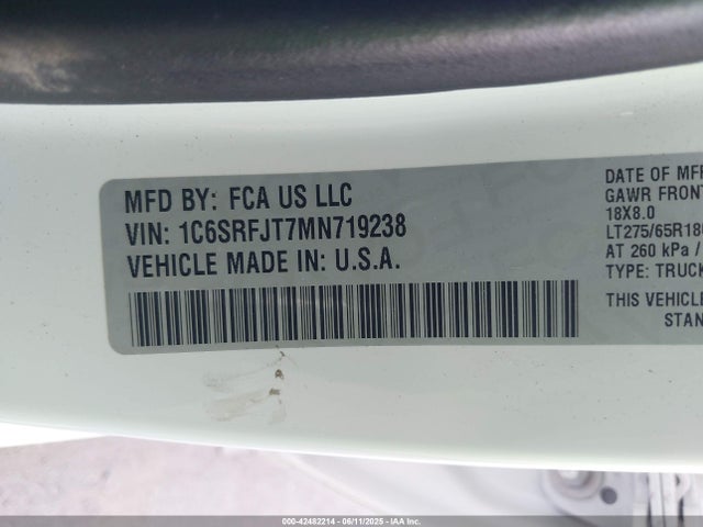 RAM 1500 2021 1C6SRFJT7MN719238 Image 9
