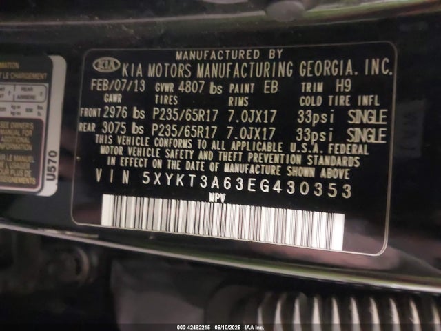 5XYKT3A63EG430353 KIA dohc t-gdi theta-ii