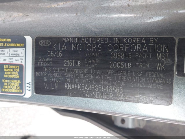 KIA gdi nu 2016 KNAFK5A86G5648863 Image 9