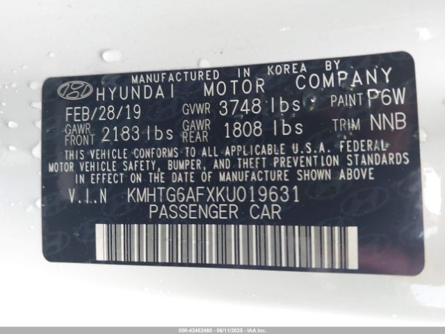 2019 HYUNDAI VELOSTER KMHTG6AFXKU019631 Photo 8