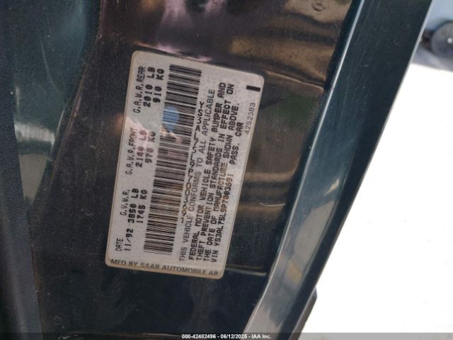 1993 SAAB 900 YS3AL75L9P7003691 Photo 8