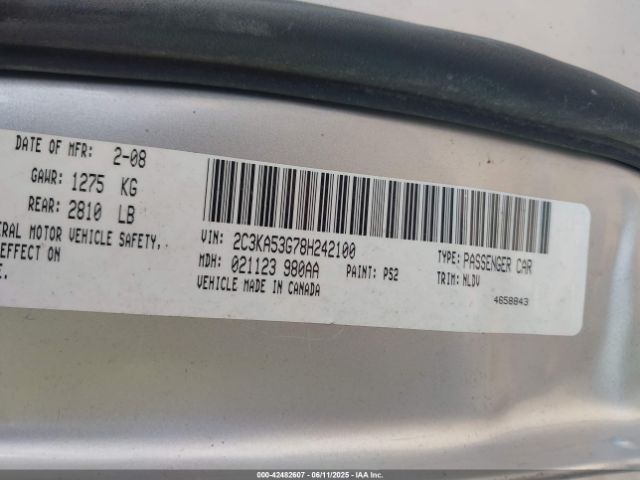 2008 CHRYSLER 300 2C3KA53G78H242100 Photo 8