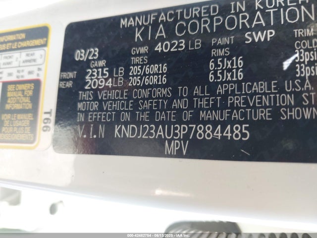 KNDJ23AU3P7884485 KIA mpi nu