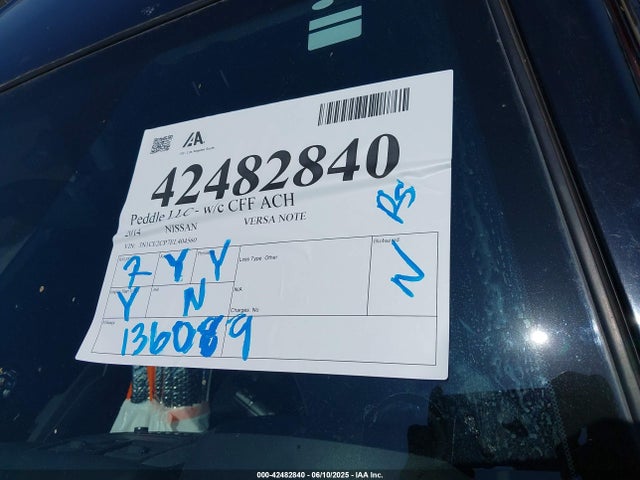Nissan Versa Note S (sr)/s Plus/sv 2014 3N1CE2CP7EL404560 Image 12