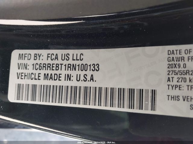 2024 RAM 1500 1C6RREBT1RN100133 Photo 8