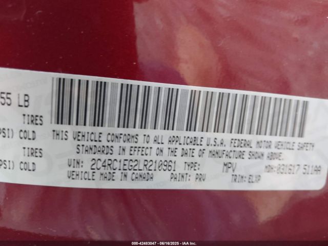 2020 CHRYSLER PACIFICA 2C4RC1EG2LR210961 Photo 8