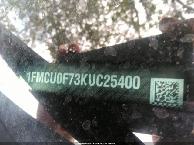 1FMCU0F73KUC25400 Ford ESCAPE S