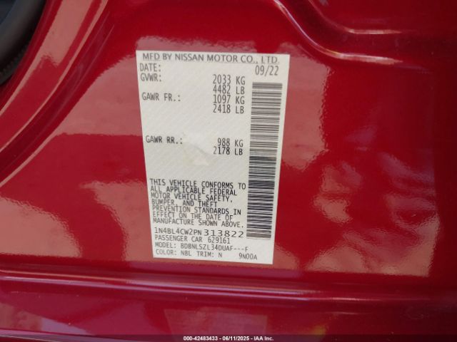 2023 NISSAN ALTIMA 1N4BL4CW2PN313822 Photo 8