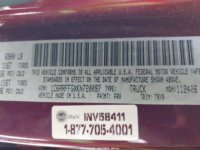 2019 RAM 1500 1C6RRFFGXKN720097 Photo 8