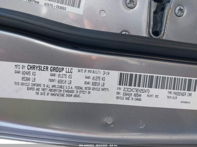 Dodge 2014 2014 2C3CDXCT8EH252473 Image 9