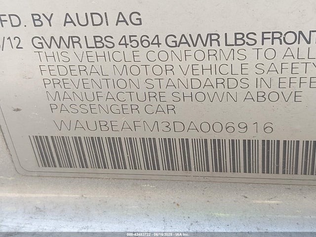 2013 AUDI A3 WAUBEAFM3DA006916 Photo 8