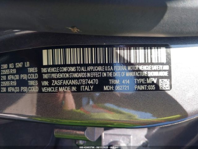 2018 ALFA ROMEO STELVIO ZASFAKAN9J7B74470 Photo 8