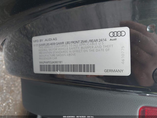 2018 AUDI S5 WAUP4AF53JA060181 Photo 8
