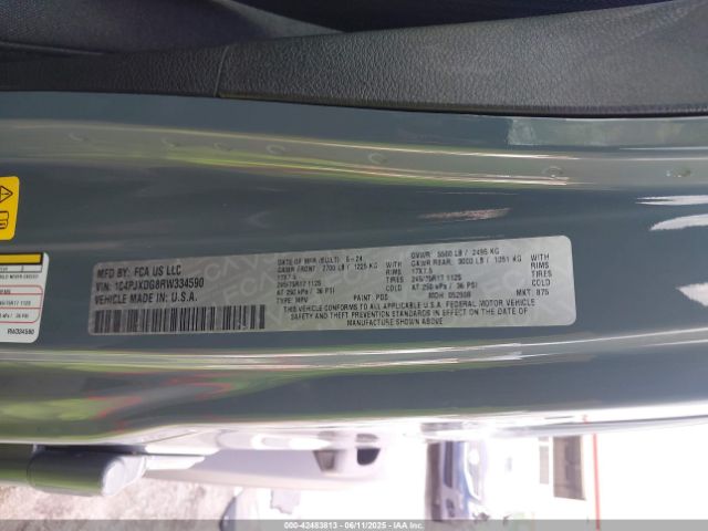 2024 JEEP WRANGLER 1C4PJXDG8RW334590 Photo 8