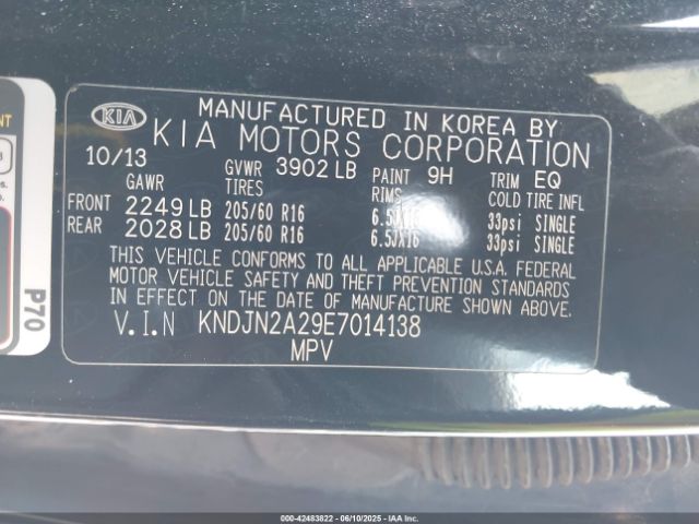 KNDJN2A29E7014138 KIA Soul