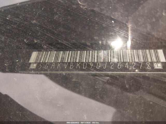 5GAKVBKD9GJ264278 Buick llt - sidi, alum, 60 degrees