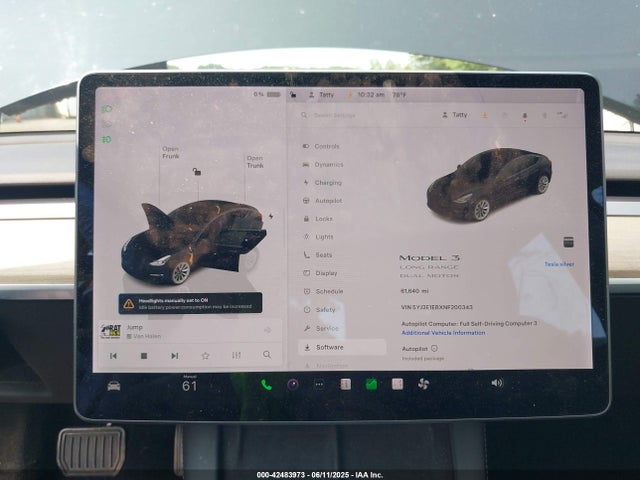 5YJ3E1EBXNF200343 Tesla MODEL 3