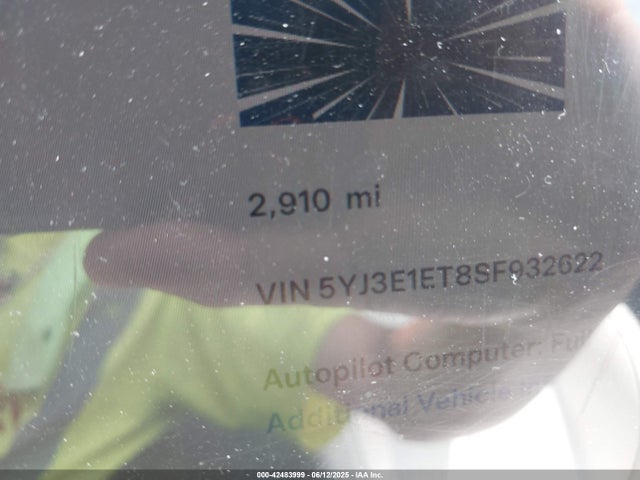 2025 TESLA MODEL 3 5YJ3E1ET8SF932622 Photo 6