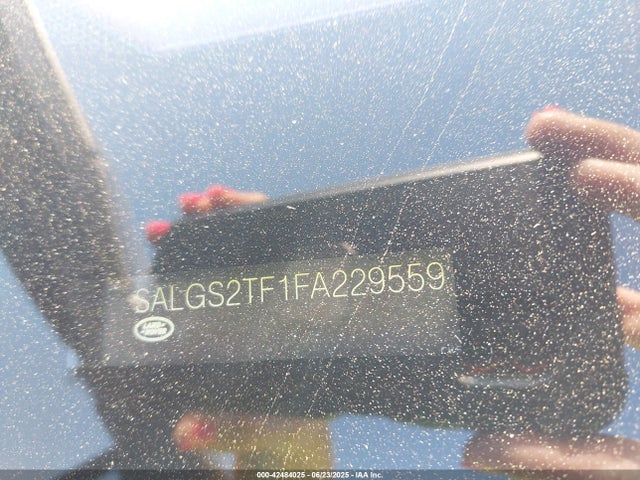Land Rover supercharged lev2 ulev 2015 SALGS2TF1FA229559 Image 9