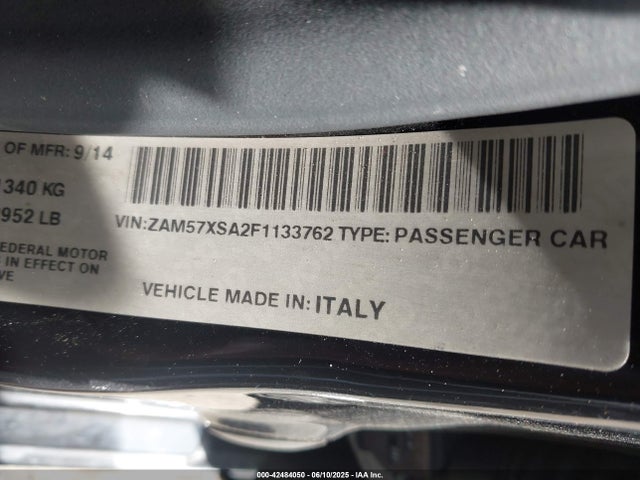 Продаж на аукціоні авто 2015 Maserati Ghibli, vin: ZAM57XSA2F1133762, номер лоту: 42484050