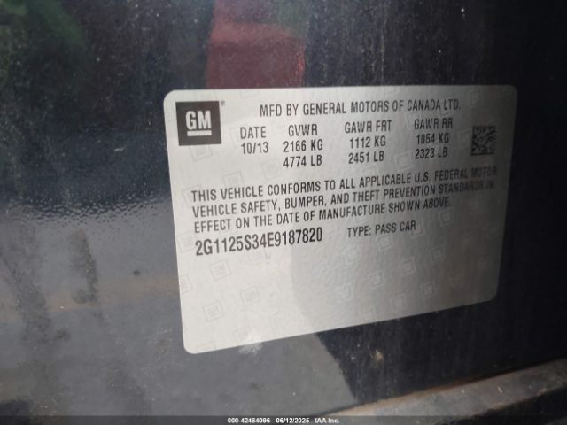 2G1125S34E9187820 Chevrolet Impala 2lt