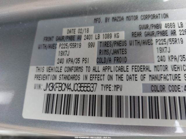 JM3KFBCM4J0355537 Mazda py cylinder deactivation
