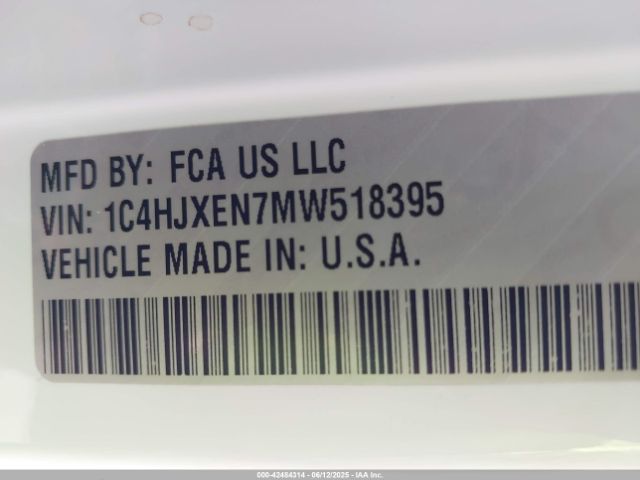2021 JEEP WRANGLER UNLIMITED 1C4HJXEN7MW518395 Photo 8