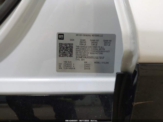 1GNEVKRS0SJ117217 Chevrolet lk0