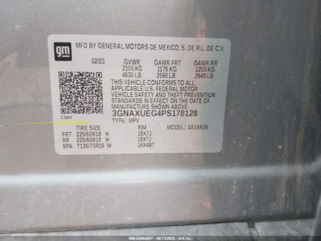 2023 CHEVROLET EQUINOX 3GNAXUEG4PS178128 Photo 8