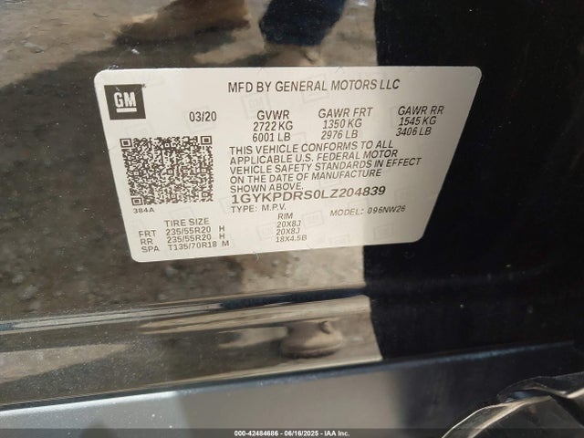 2020 CADILLAC XT6 1GYKPDRS0LZ204839 Photo 8