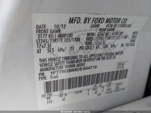 2013 FORD F-250 1FT7W2B68DEA04719 Photo 8