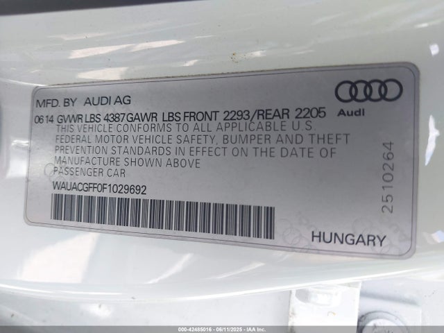 2015 AUDI A3 WAUACGFF0F1029692 Photo 8