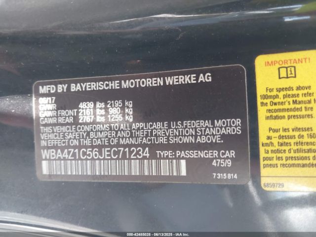 2018 BMW 430I WBA4Z1C56JEC71234 Photo 8