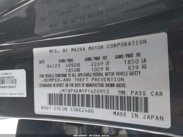JM1BPAKM1P1620953 Mazda pyukd
