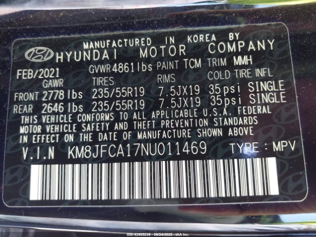 2022 HYUNDAI TUCSON HYBRID KM8JFCA17NU011469 Photo 8