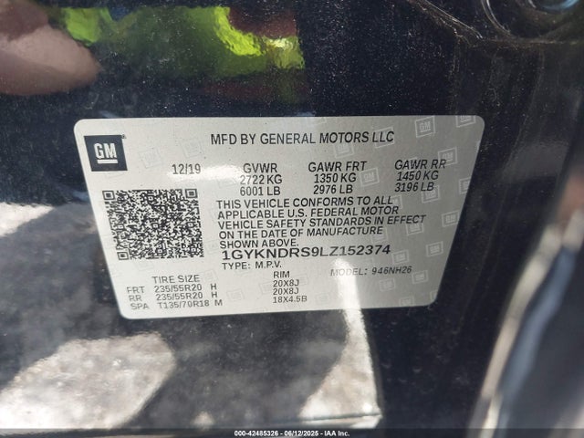 2020 CADILLAC XT5 1GYKNDRS9LZ152374 Photo 8