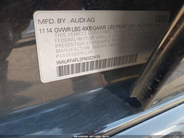 2015 AUDI A4 WAUFFAFL2FN022915 Photo 8