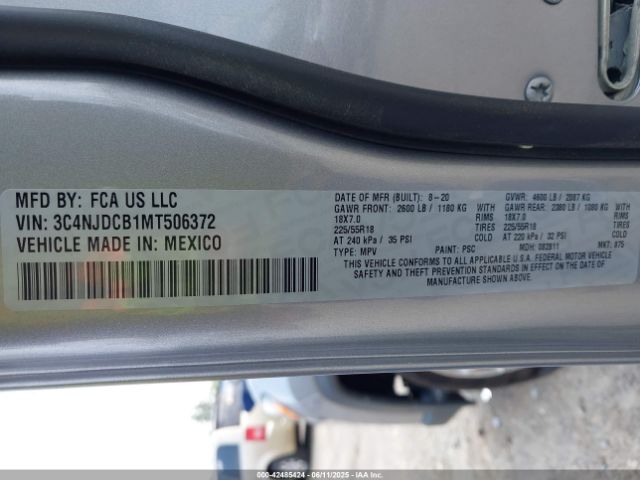2021 JEEP COMPASS 3C4NJDCB1MT506372 Photo 8
