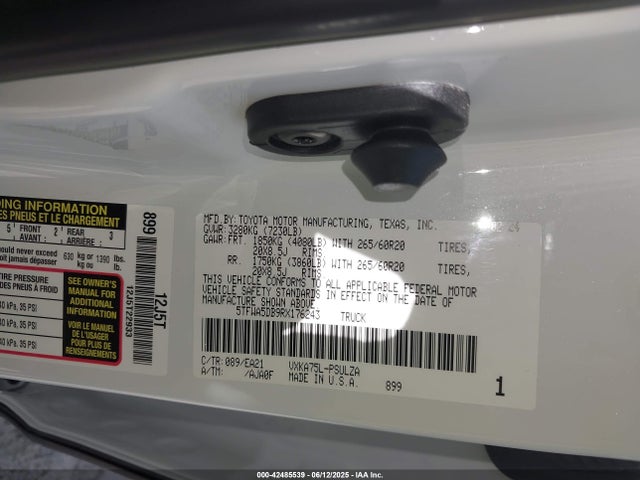 5TFWA5DB9RX176243 Toyota v35a-fts