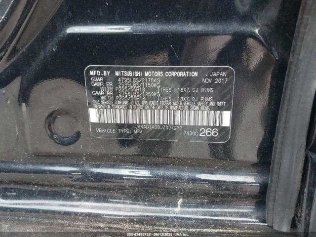 2018 MITSUBISHI OUTLANDER JA4AD3A38JZ027277 Photo 8