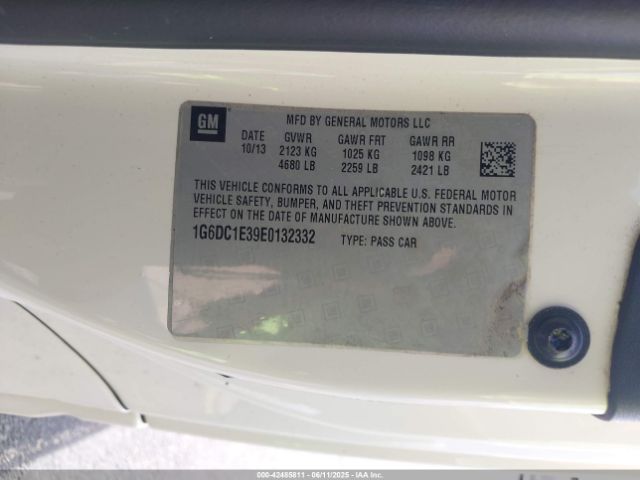 2014 CADILLAC CTS 1G6DC1E39E0132332 Photo 8