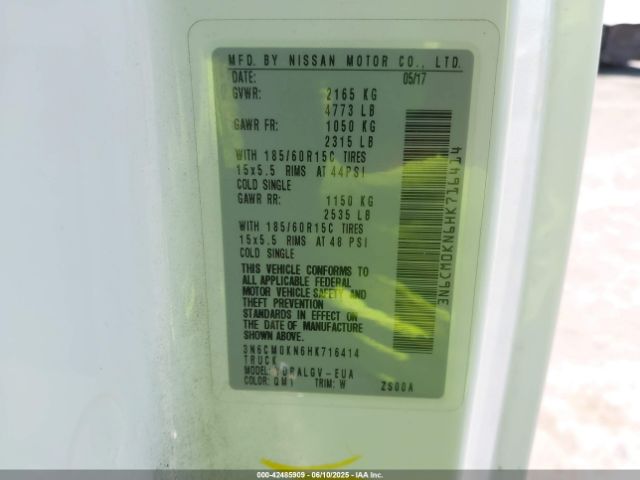 3N6CM0KN6HK716414 Nissan NV200 SV