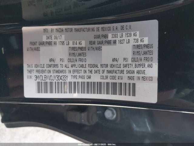 3MYDLBYV0JY304331 Toyota p5v