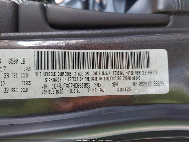 1C4RJFAG7HC661893 Jeep 2017