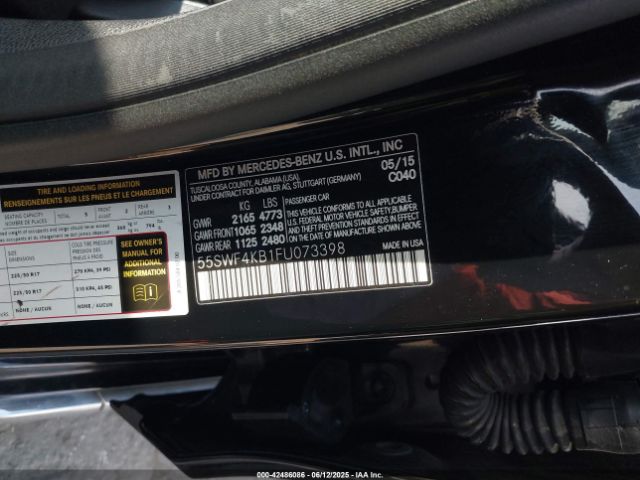 55SWF4KB1FU073398 Mercedes-Benz C-Class