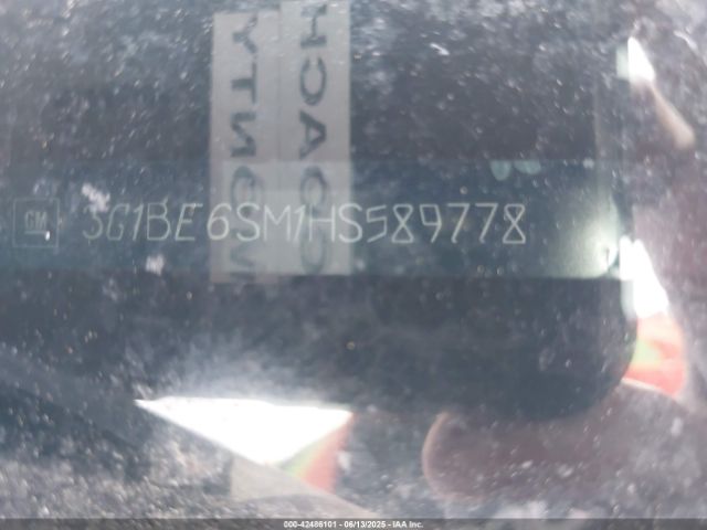 3G1BE6SM1HS589778 Chevrolet le2 -di: direct injection, vvt: variable valve timing, gen, alum