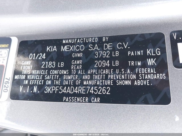 KIA mpi nu 2024 3KPF54AD4RE745262 Image 9