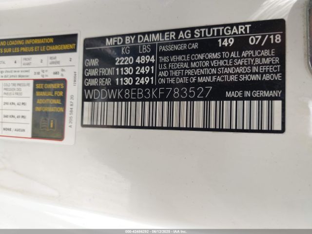 2019 MERCEDES-BENZ C 300 WDDWK8EB3KF783527 Photo 8
